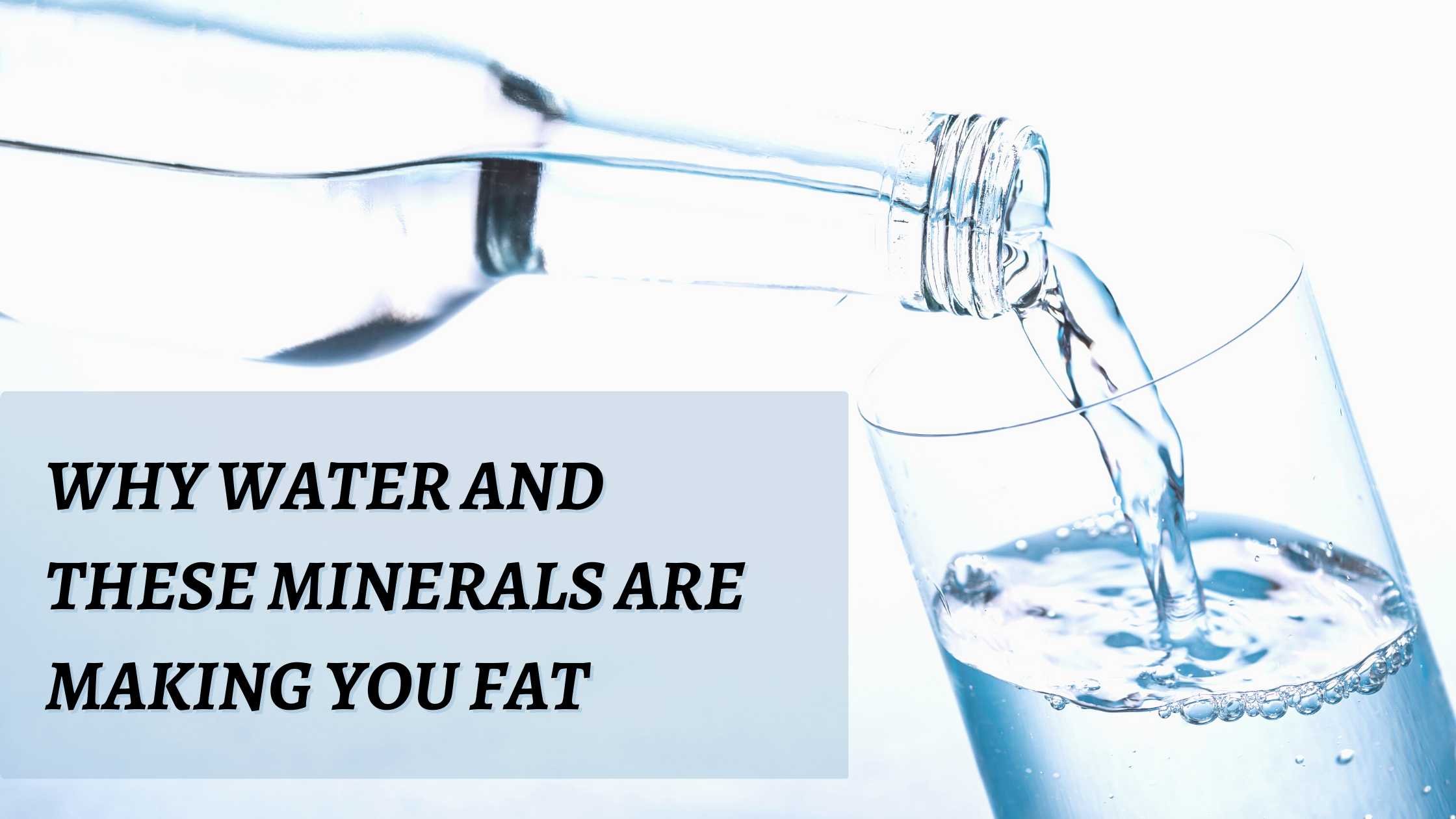 Why Water and These Minerals are Making You Fat