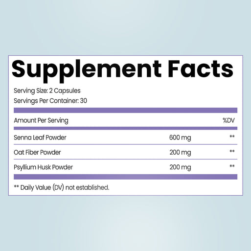 A hand holding a golden supplement capsule against a light gray background. Pink and purple headline text reads 'Flatten Bloat Fast — Feel Light & Free!' A purple circular badge reads 'How to Use: Take 2 capsules each morning with or without food to beat bloating.'
